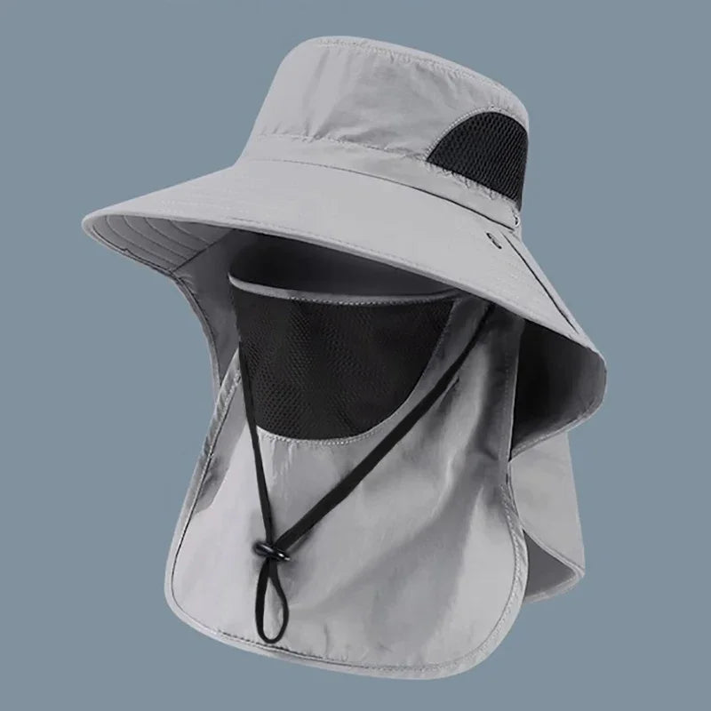 Sombrero con Cubre Nuca UV - Ideal para Pesca y Trekking