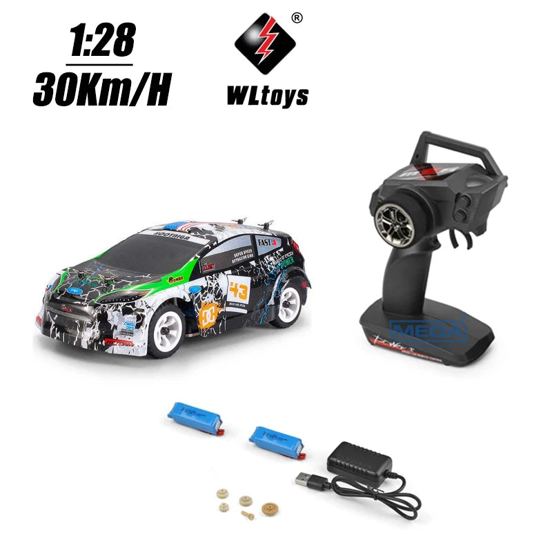 30KM/H RC Wltoys 1:28 RTR RC Car 2.4G 4WD 4 Channels Drift Car Racing Car K969/K989 For Selection Remote Control Car