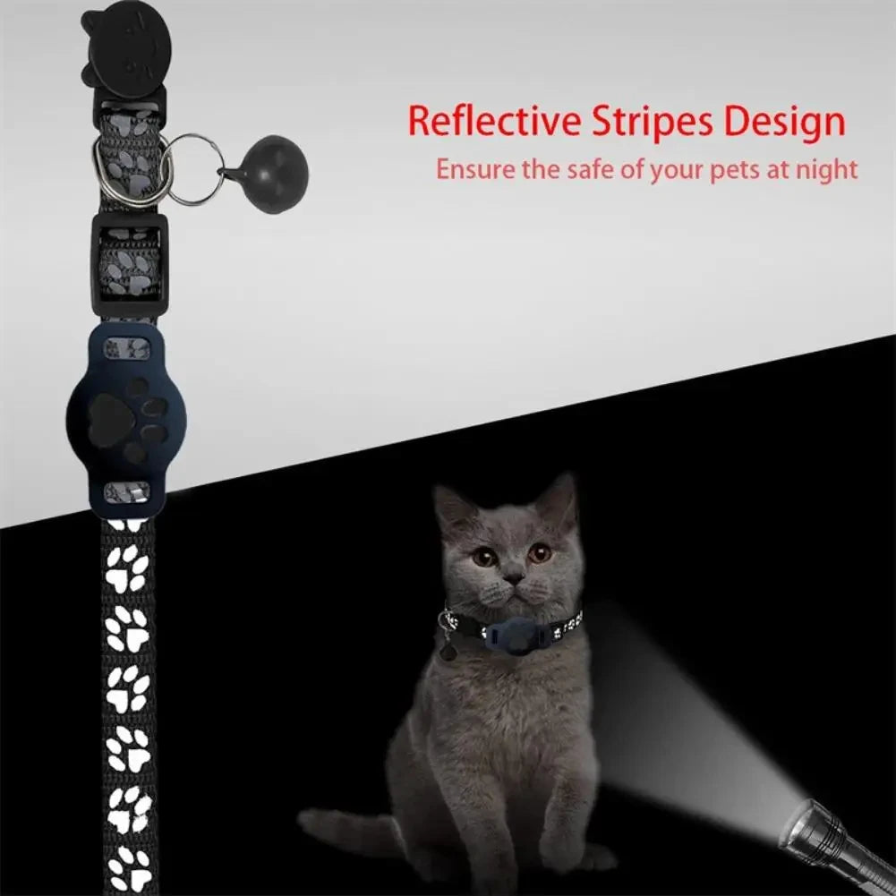 Smart GPS Tracker Collar for Cat Dog Real Time Anti-Lost Waterproof Pet Locator Adjustable Safety Buckle Reflective