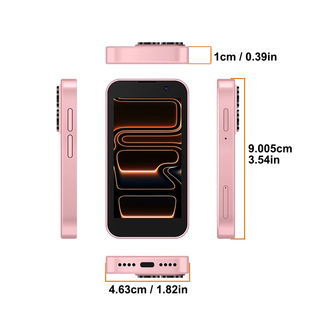 SOYES XS18Pro Mini Smartphone 3.0" Display 2GB RAM 16GB ROM Dual SIM Standby Dual Camera Android 9.0 Apps WiFi i17 Mini Phone