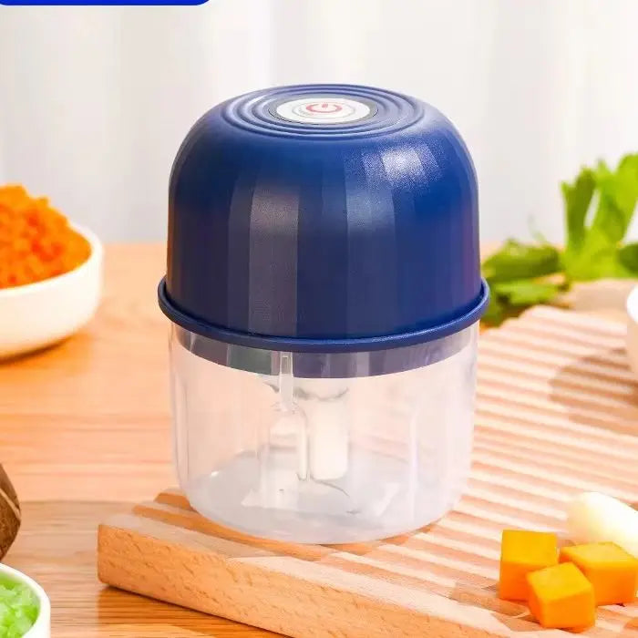 260ML Electric Meat Grinder, Rotary Garlic Grinder, Vegetable and Onion Chopper, Wireless Rechargeable Kitchen Cooking Mixer
