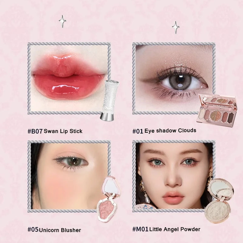 Flower Knows Full Makup Set Little Angel Collection The Sweetie Bear Gift Box Blush Cream Matte Lipstick Highlighter All in One