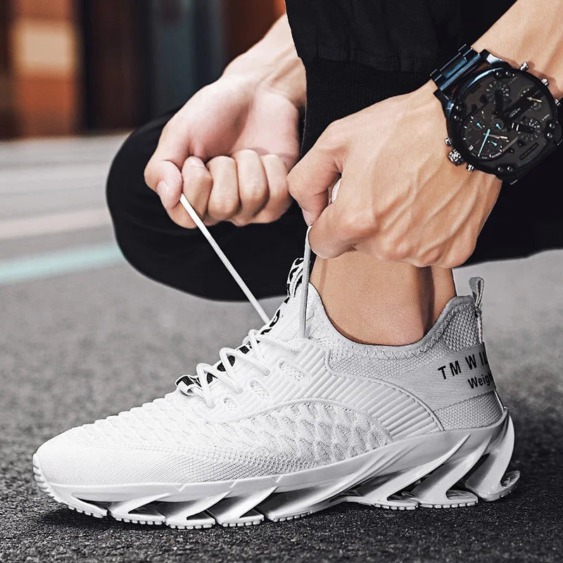 Men Shoes Fashion Mesh Breathable High-quality Sneakers Platform Soft Sole Casual Trend Versatile Running Shoes Tenis Masculino