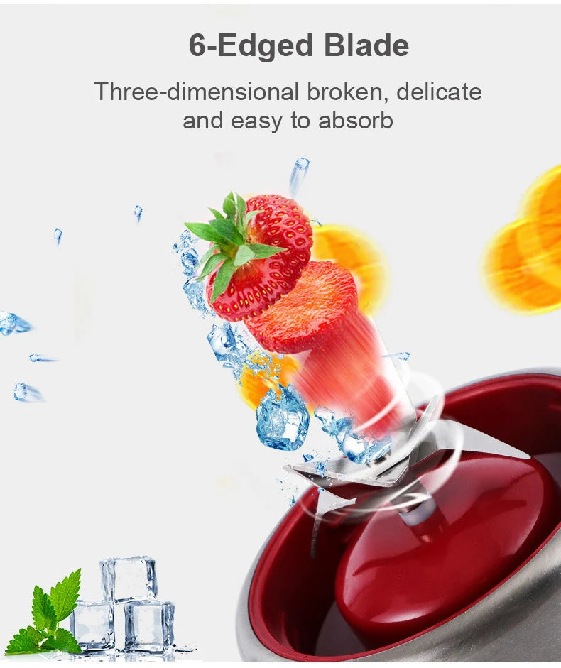 USB Rechargeable Electric Juicer Blender Fruit Mixers Juicers Fruit Extractors Food Milkshake Multifunction Juice Maker Machine