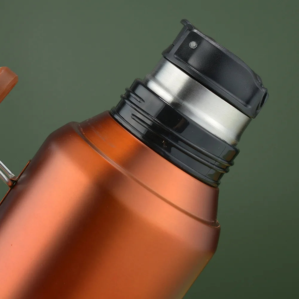 1300ml Portable 304 Stainless Steel with Handle Sports Jug Thermos Jug Large Capacity South American Matai Jug Friend Gift