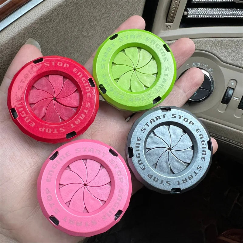 Ignition Device Decor Motorcycle Key Cover Car Interior Sticker Decorative Rotary Push To Start Button Cover for Motorcycle Lock