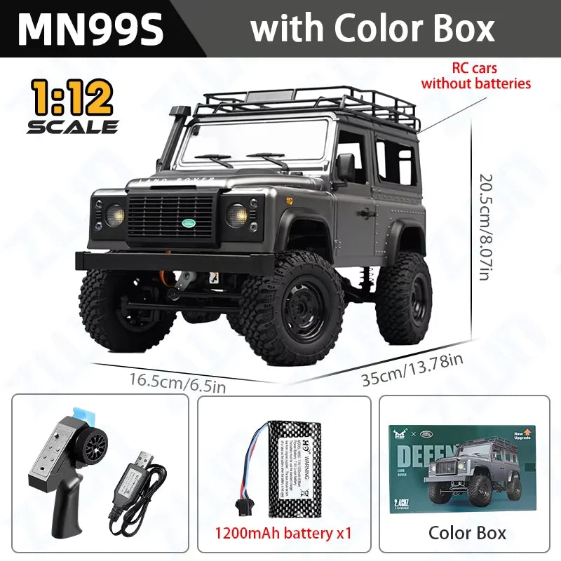MN98 MN99S 2.4G RC Car 1/12 MN Model RTR Version Rock Crawler Defender 4x4 Off-Road Truck Remote Control Toys For Kid Gift