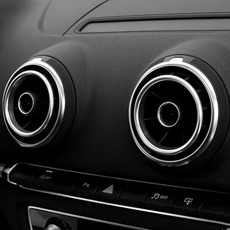 Car Air Center Console Outlet Trim Inner Ring Cover For Audi A3 8V S3 2014-2019 AUDI Q2 Sportback Sedan Accessories Car Styling