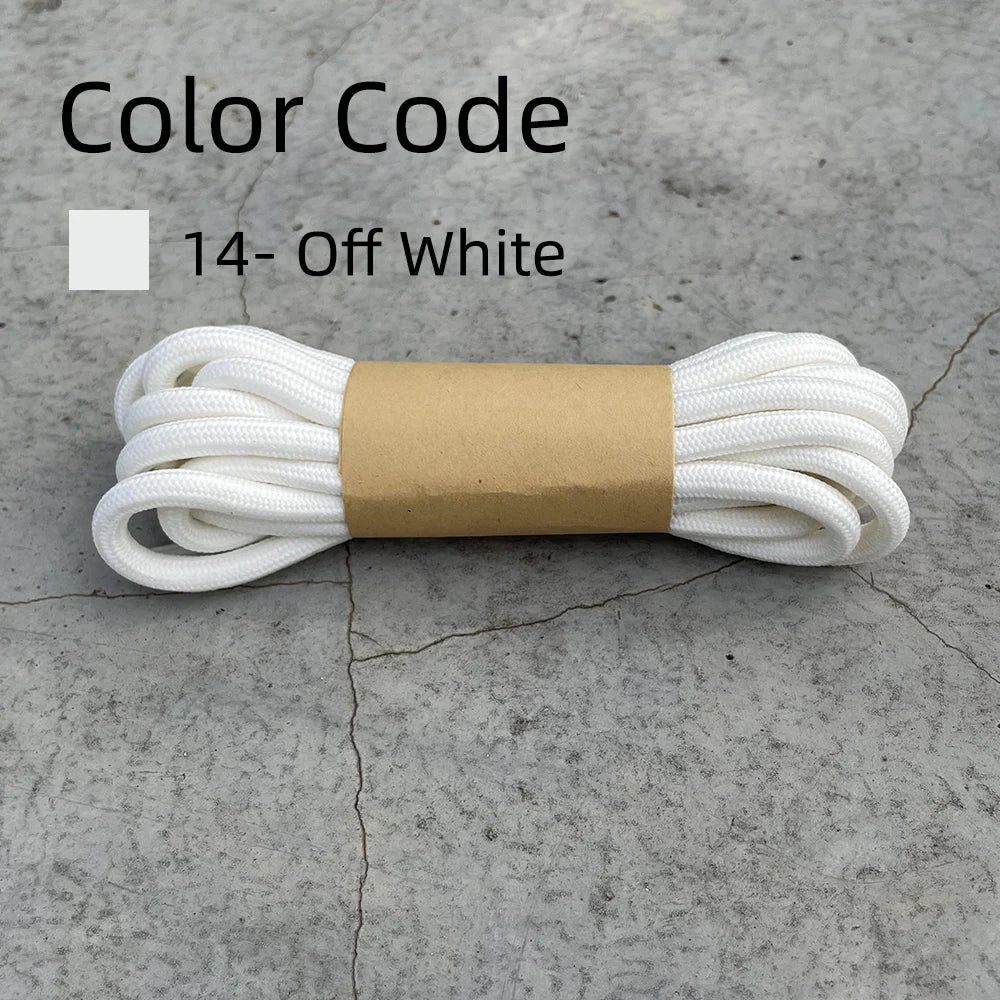 Traditional Shoelaces for Yee 350/700/Slides Sneakers, Round Laces Women Men 18 Color Options (Red/Off-White)