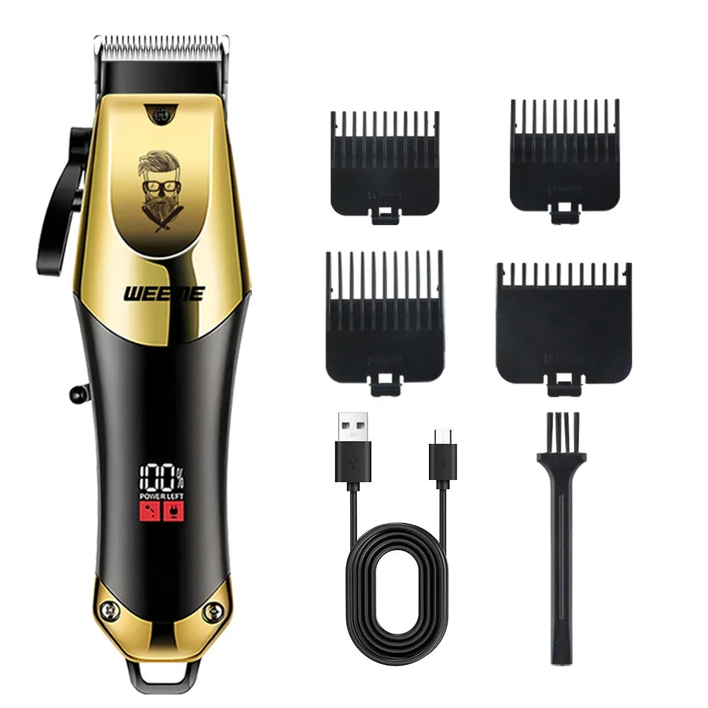 2026 Hair Cutting Machine Electric Vintage Hair Clipper Cordless Shaver Barber USB Fast Charging Hair Trimmer For Hairdresse