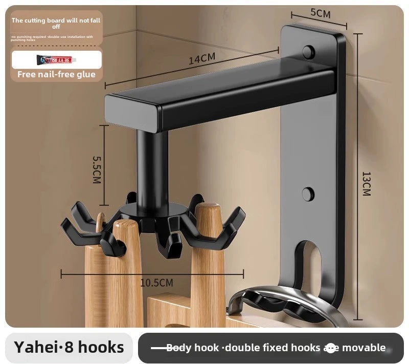 Gancho Giratorio 360° para Cocina - Organizador Multiusos
