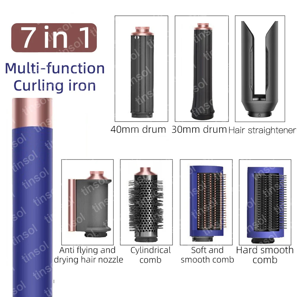 TINSOL 7-in-1 Air Styling Hair Dryer, 110,000 RPM High-Speed Hair Care, Ionic Hair Dryer, Automatic Curling Set