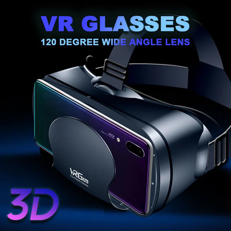 Virtual Reality 3D VR Glasses Headset Smart Helmet Smartphones Mobile Phone Lenses with Headphone Viar Binoculars Goggles Device