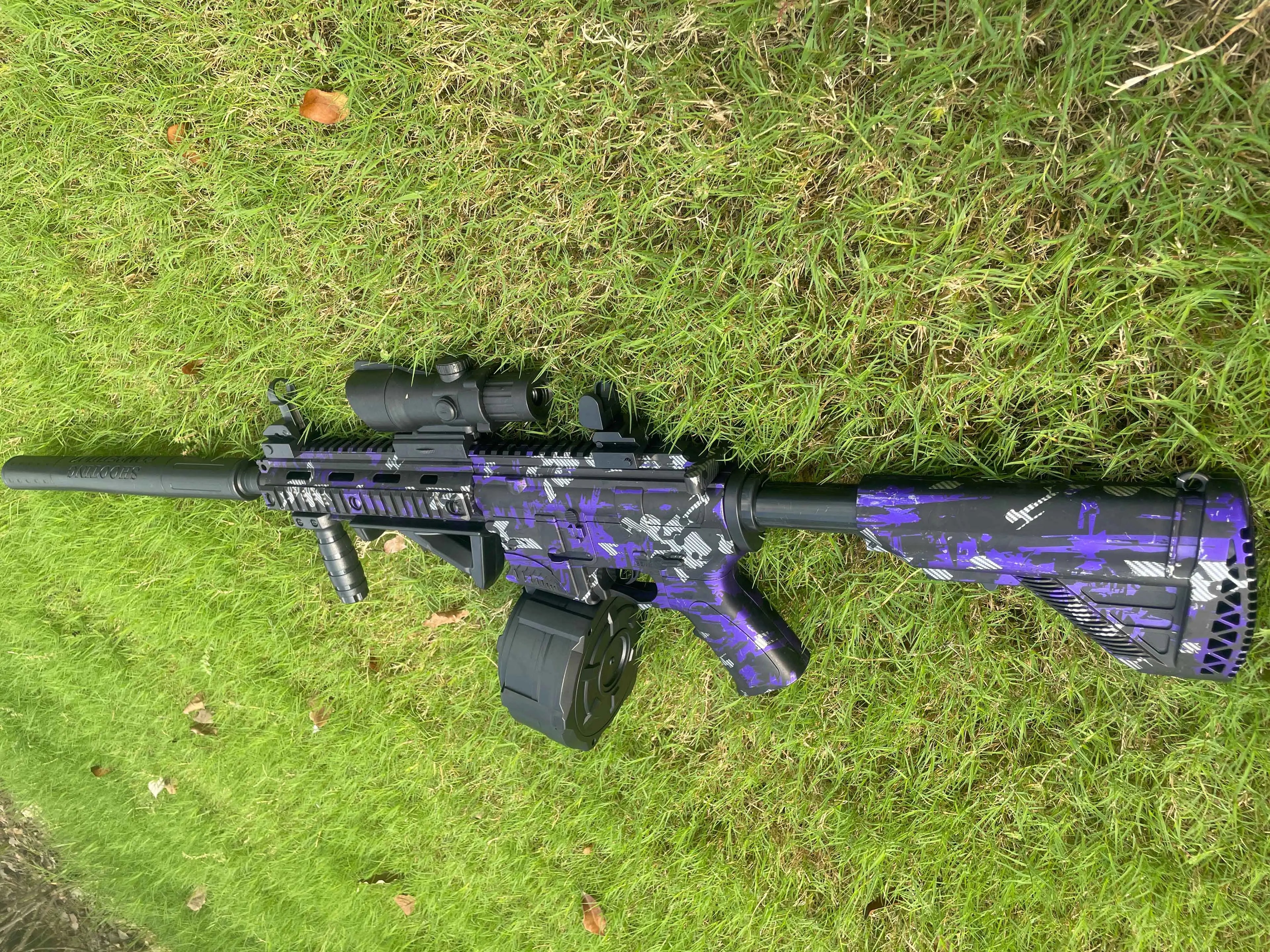 Perfect Gift for Men & Teens: M416 Full Auto Gel Blaster Gun - Dominate with 16m Straight Shooting, Ultimate Outdoor Battlefield