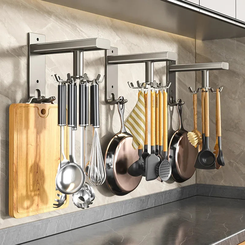 Gancho Giratorio 360° para Cocina - Organizador Multiusos