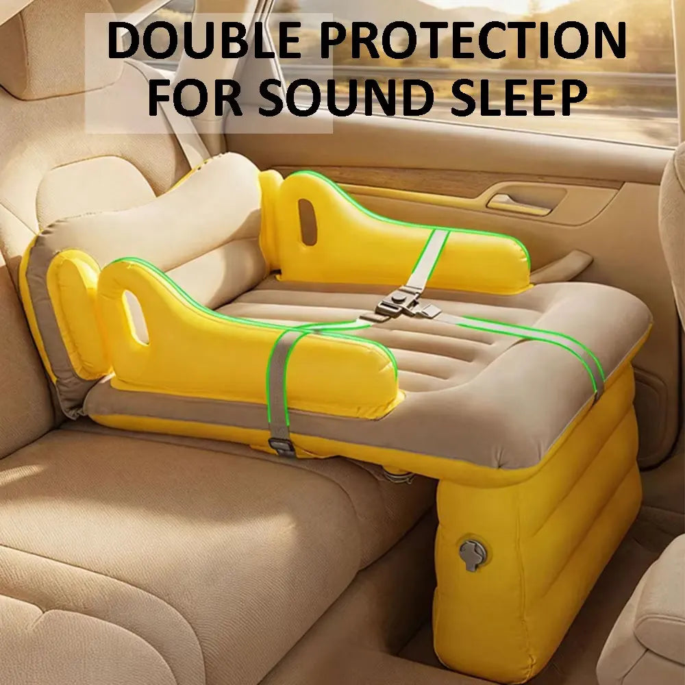Portable Toddler Airplane Bed For Kid Baby Mattress Air Bed Seat Extender Sleeping Mattress Seat For Travel Car Road Trip