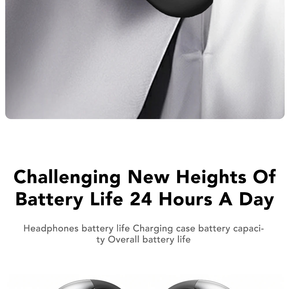 【HTC NE57】 Bluetooth V6.0 Earphones AI Translator Earbuds OWS Sport Wireless Headphones Comfort Earhooks Long Life with Mic