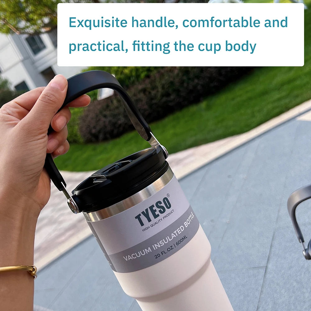 TYESO Large Capacity Stainless Steel Thermo Bottle Car Coffee Cup Keep Cold and Heat Thermal Mug Sport Water Bottle Vacuum Flask
