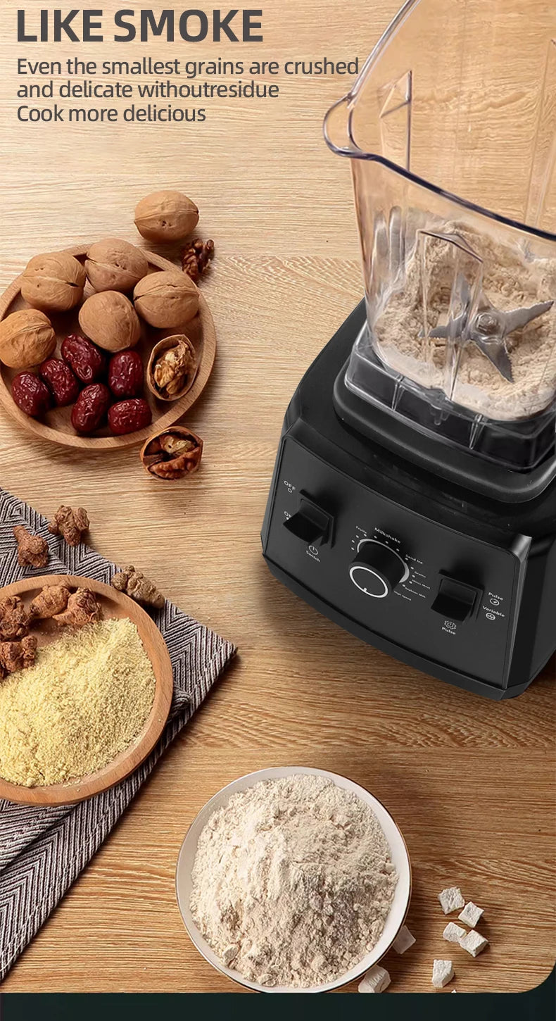 Fully Automatic Wall-Breaking Commercial Blender High Power Stationary Mixer Food Processor Ice Smoothie Juicer Machine Kitchens