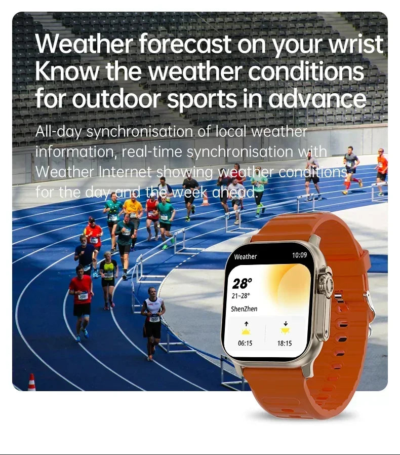 Watch 10 Ultra Smart Watch 49mm 2026 New NFC Men Women GPS Track Bluetooth Call BT Music Games Wireless Charging Smartwatch