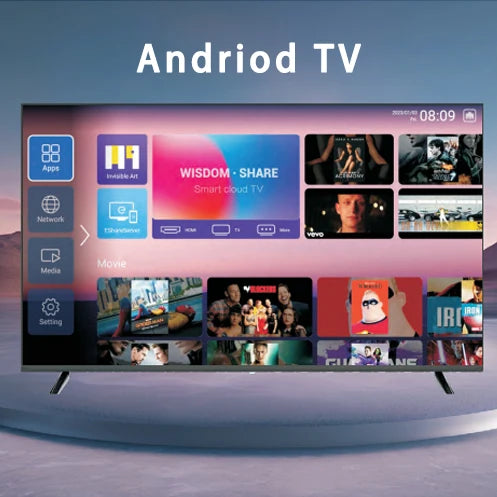 LED Smart TV with WiFi & for Bluetooth 4K UHD Frameless TV Available in Sizes 32inch and Larger for Hotels