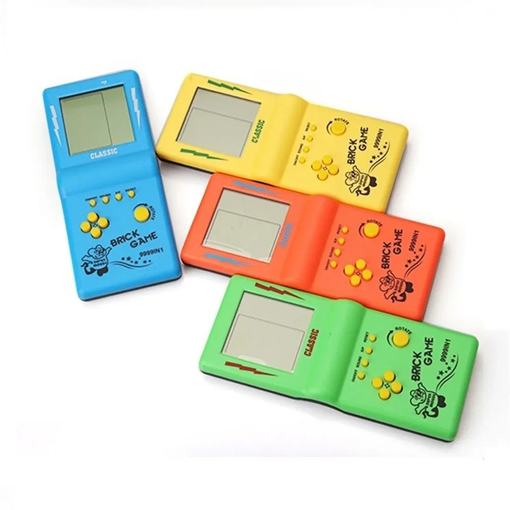 Mini Portable Game Console BRICK GAME Handheld Players Nostalgic Educational Toys Pocket 4 Colors Classic Elderly Childhood Gift
