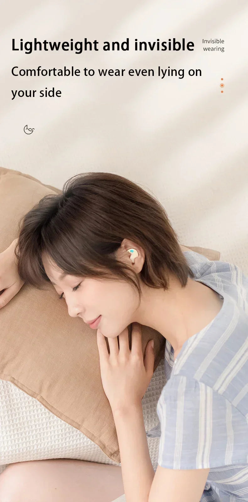 NEW X55 Earphone Stereo Hidden Headsets with Mic HD Call Waterproof Sleeping Earbuds Wireless Mini Headphones TWS Bluetooth