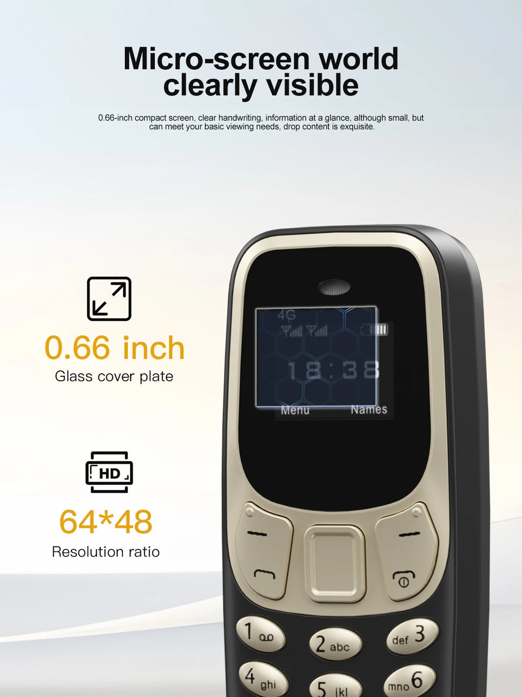 SERVO BM10 LTE 4G Mini Mobile Phone Dual SIM Standby Call Recording Speed Dial Blacklist Alarm Clock Small Feature Backup Phones
