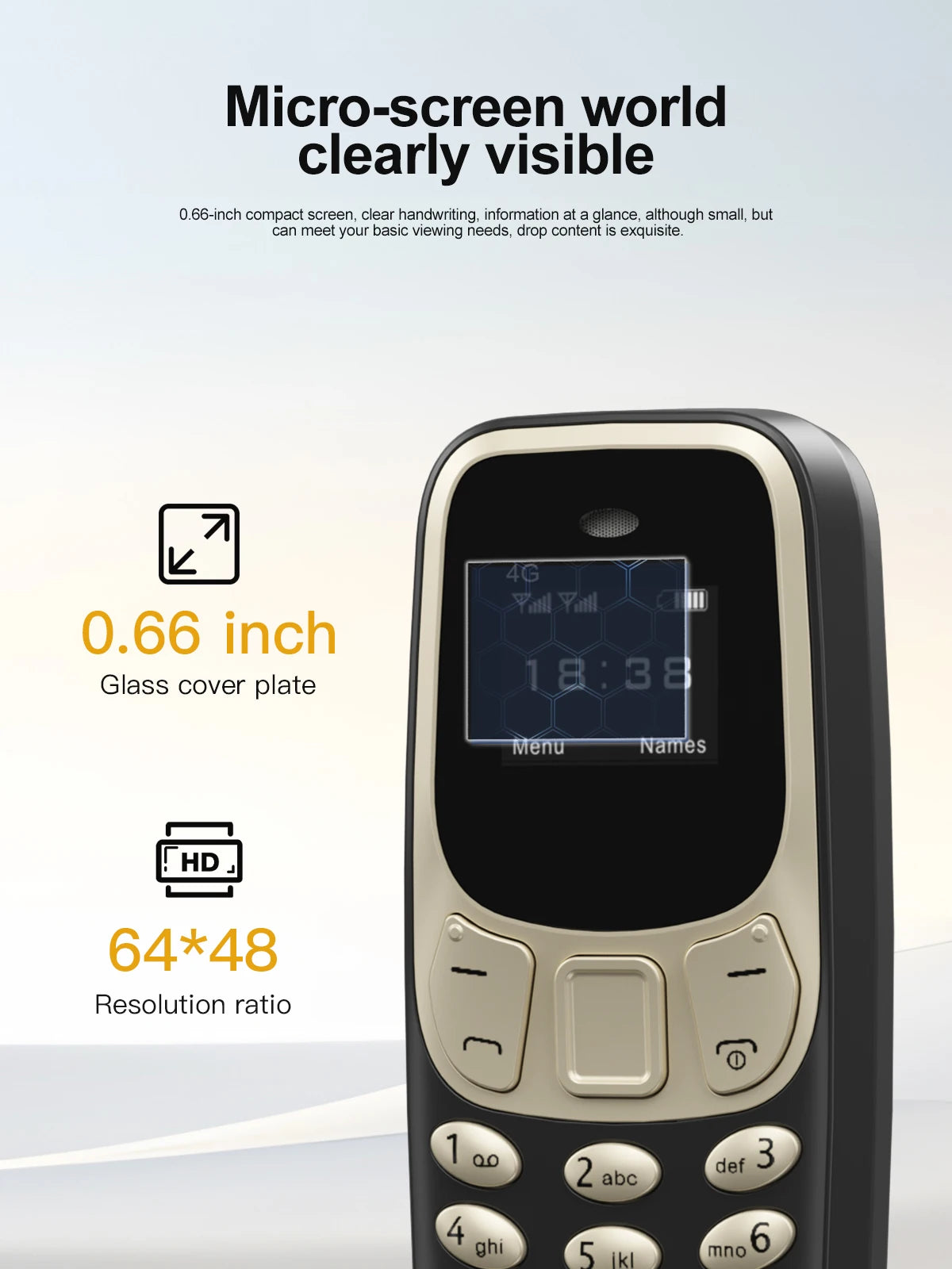 SERVO BM10 LTE 4G Mini Mobile Phone Dual SIM Standby Call Recording Speed Dial Blacklist Alarm Clock Small Feature Backup Phones