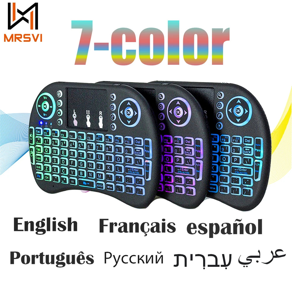 Mini Teclado Inalámbrico 2.4G con Touchpad y Retroiluminación