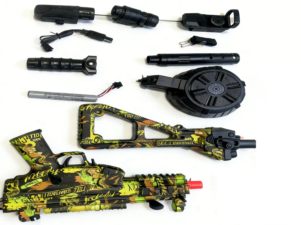7.4V Full Auto Gel Blasters Gun for Adults, 20m Long Range & Stable Shooting, Electric Gel Ball Blaster Outdoor Toy for Adults