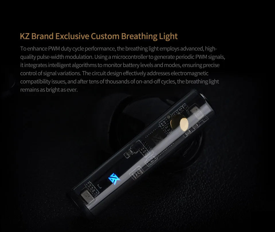 KZ Carol ANC True Wireless Earphone 55dB Active Noise Canceling TWS Headphone 6 Mics AI HD Call Bluetooth 5.3 HiFi in-Ear Earbud