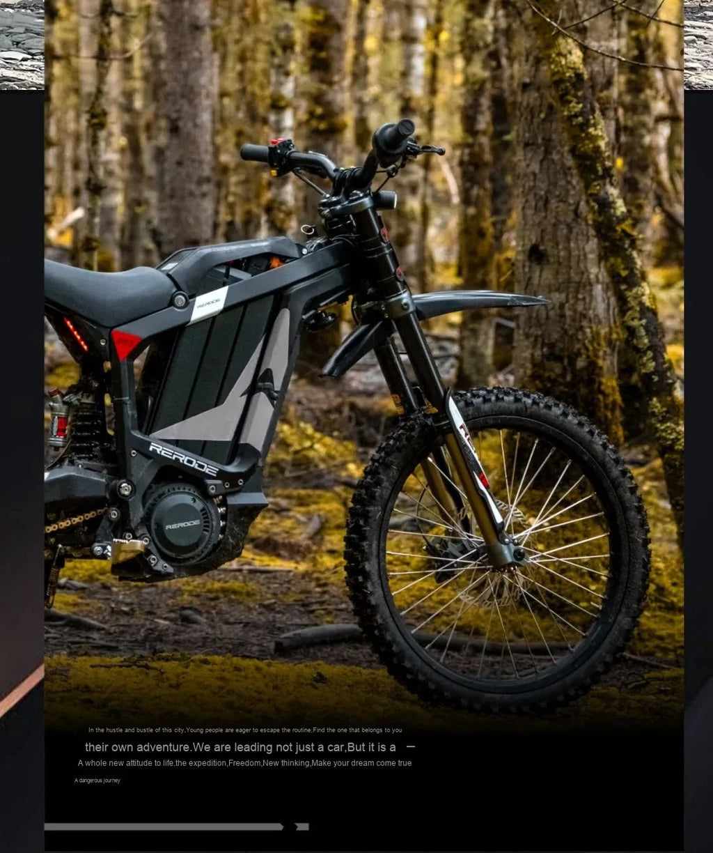 Moto Eléctrica de Cross 72V 8000W | Todoterreno para Adultos - ¡Velocidad Extrema!