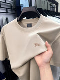Luxury brand breathable cotton short sleeved exquisite Paul Pony embroidered T-shirt summer comfort casual round neck men's wear