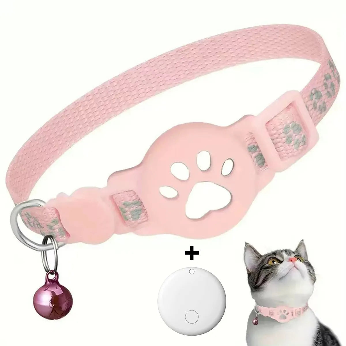 Smart GPS Tracker Collar for Cat Dog Real Time Anti-Lost Waterproof Pet Locator Adjustable Safety Buckle Reflective