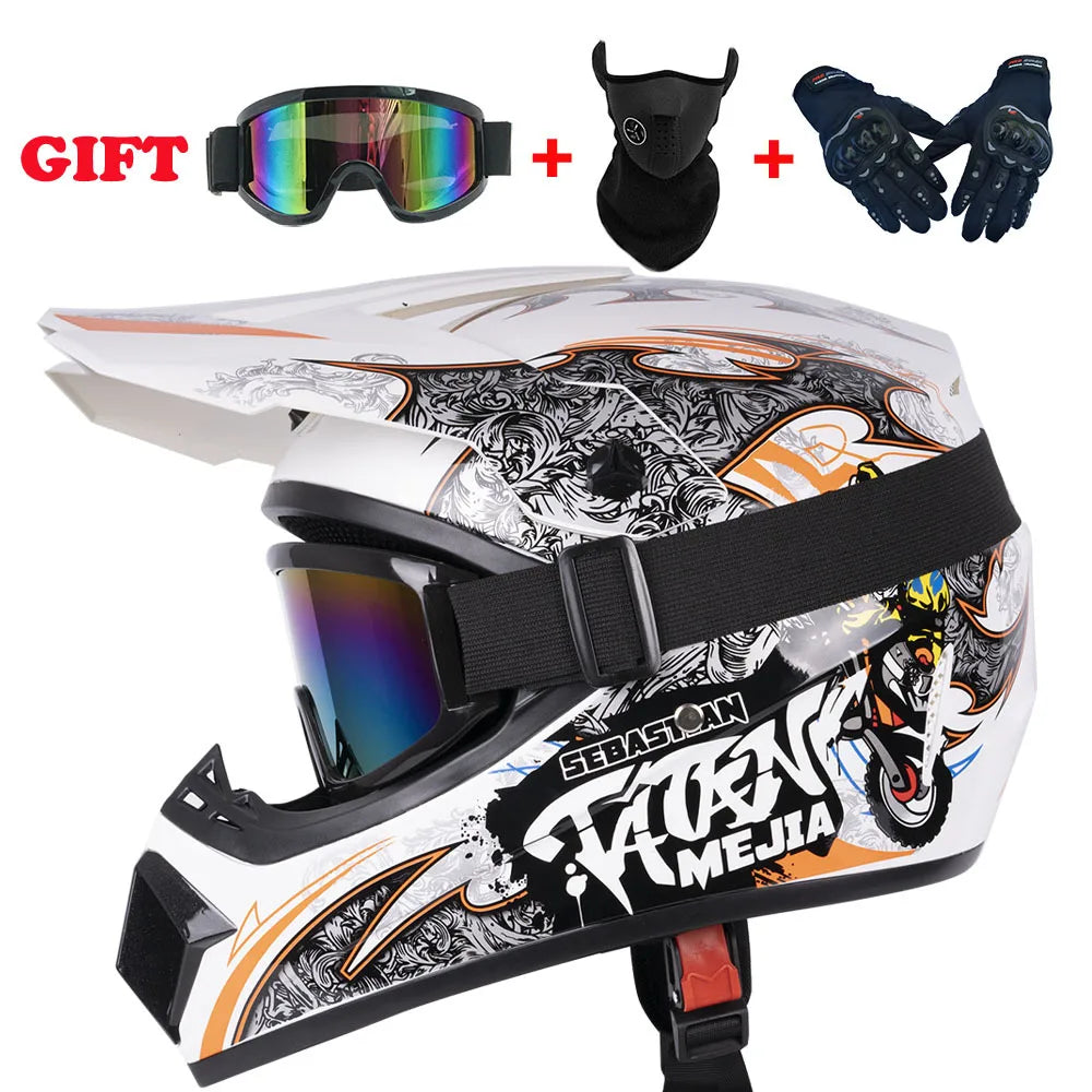 Casco Integral Moto Todoterreno | Downhill y Cross - ¡Incluye 3 Regalos!
