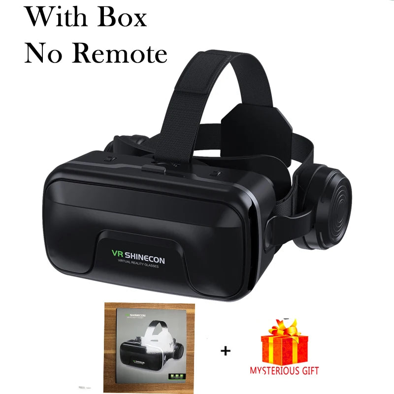 VR Glasses 3D Virtual Reality Smart Phone Mobile Smartphones 7 Inch Headset Helmet Game Wirth Real Viar Goggles Lenses Devices