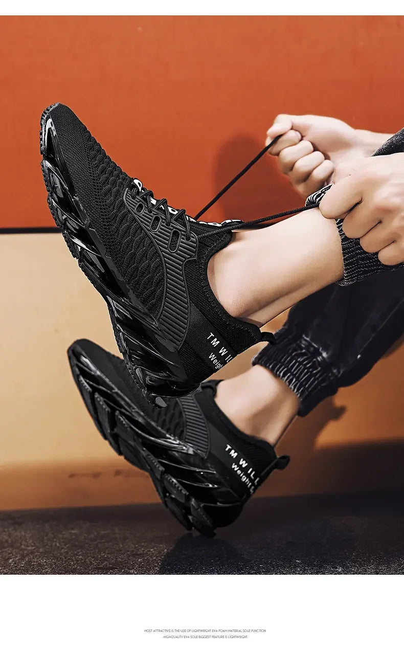 Men Shoes Fashion Mesh Breathable High-quality Sneakers Platform Soft Sole Casual Trend Versatile Running Shoes Tenis Masculino