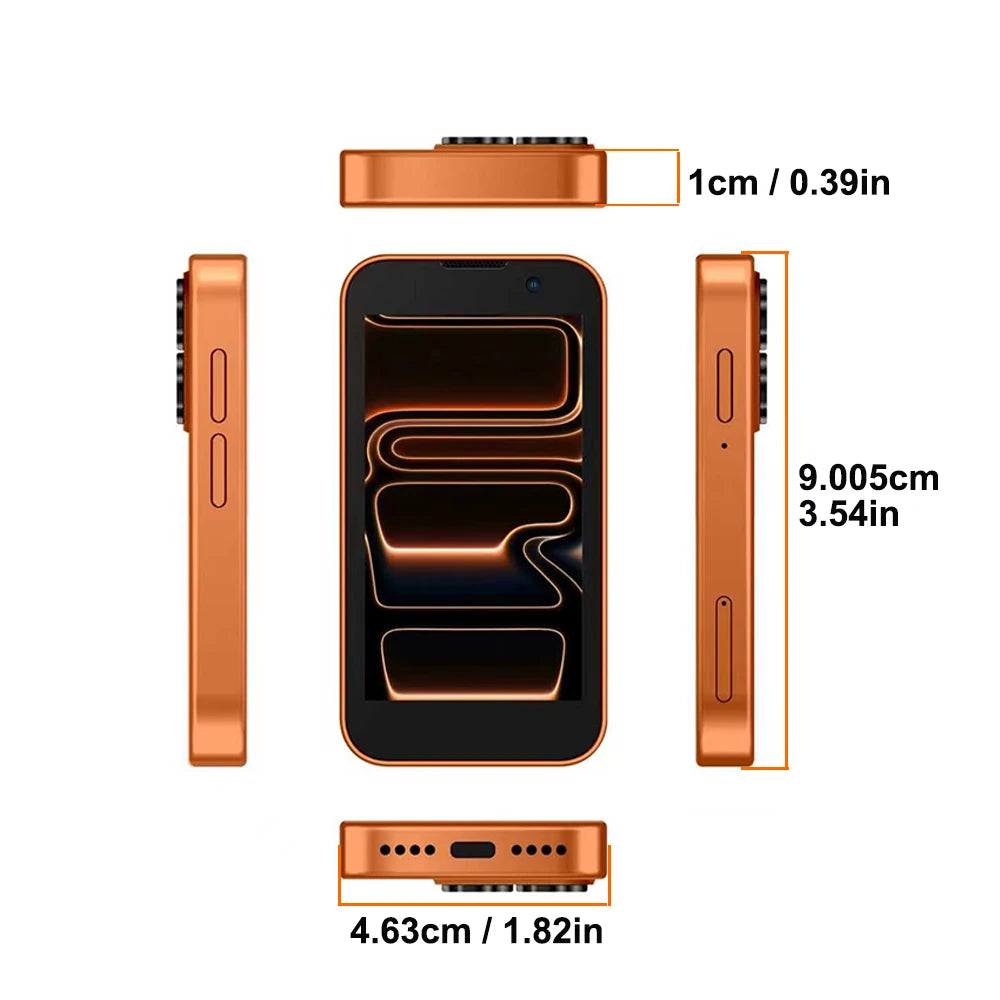 SOYES XS18Pro Mini Smartphone 3.0" Display 2GB RAM 16GB ROM Dual SIM Standby Dual Camera Android 9.0 Apps WiFi i17 Mini Phone