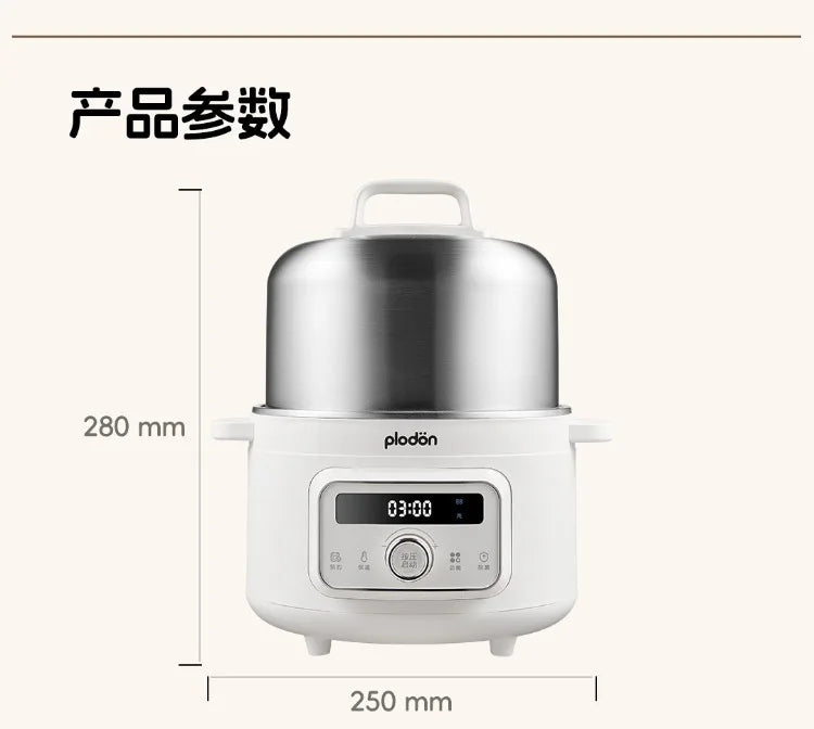 Multifunctional Stainless Steel Electric Pot Steam Stew Cooker Baby Food Cooking Pot