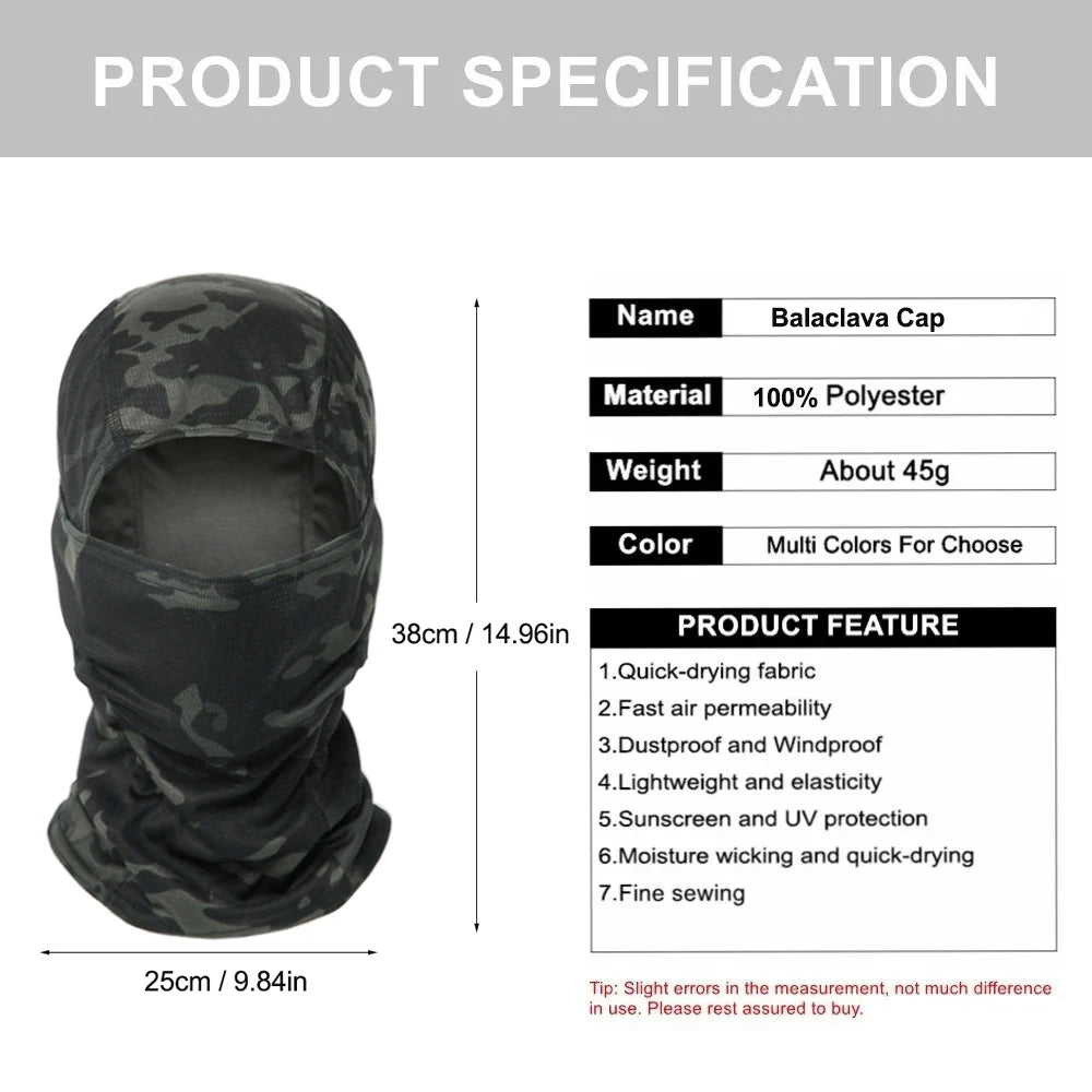 Máscara Balaclava UV Unisex - Protección Solar Deportiva
