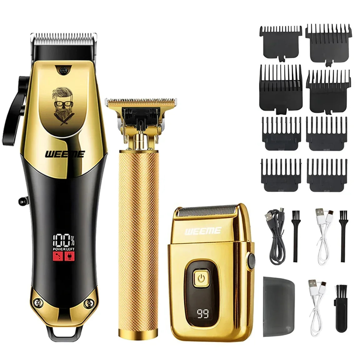 2026 Hair Cutting Machine Electric Vintage Hair Clipper Cordless Shaver Barber USB Fast Charging Hair Trimmer For Hairdresse