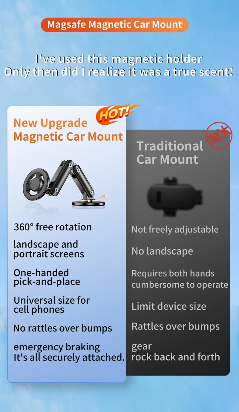 Universal Metal Car Magnetic Semiconductor Cooling Phone Holder RGB Light 3 Level Adjustable for iPhone 16 15 14 13 12 Samsung