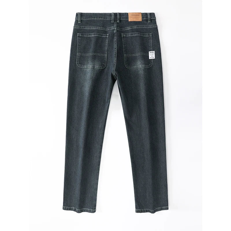 2026 New Y2K  Autumn and Winter Baggy  Jeans Men's  Loose Straight Wide-leg Business Trousers Mens Clothing