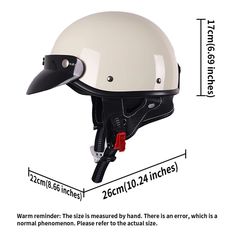 Classic retro couple half helmet, bicycle/electric bicycle/motorcycle helmet half helmet Christmas gift present