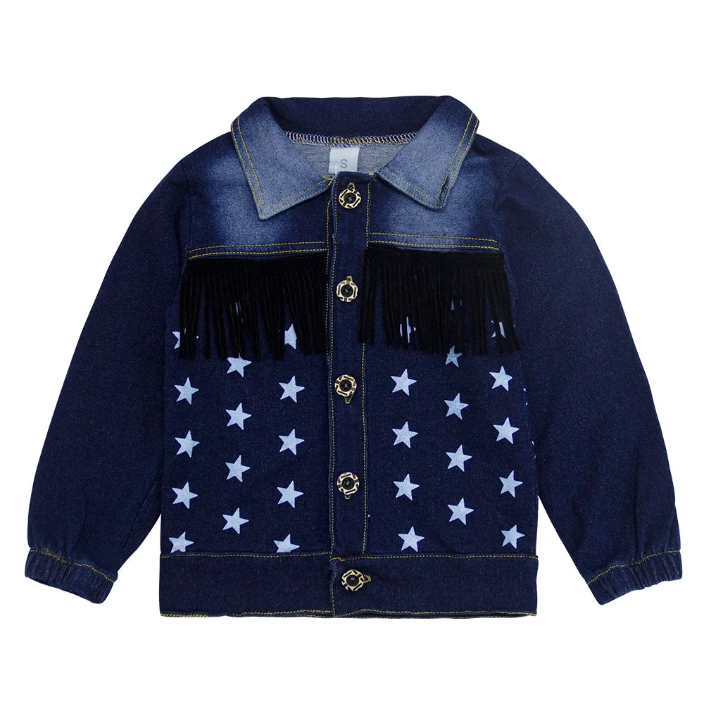 boys Spring fashion sets Children Boy 2PCS Clothing top and bottom Set Cotton Denim Coat +Solid Jeans Pants Baby Boys Outfits
