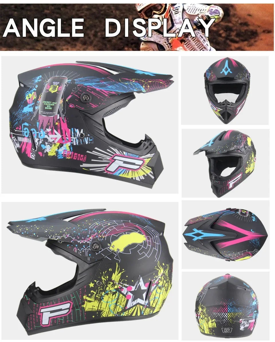Casco Integral Moto Todoterreno | Downhill y Cross - ¡Incluye 3 Regalos!