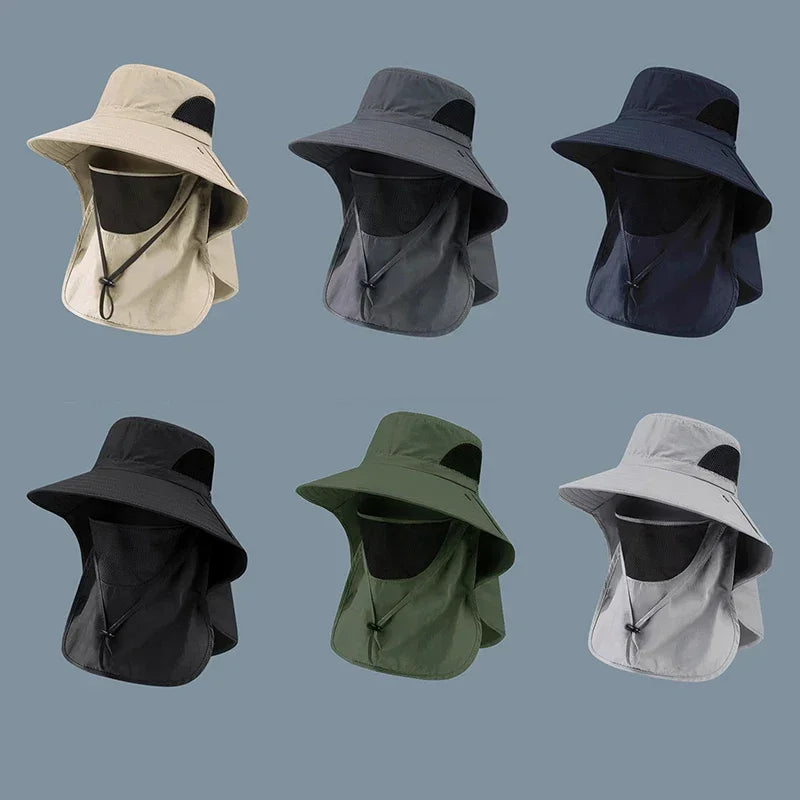 Sombrero con Cubre Nuca UV - Ideal para Pesca y Trekking