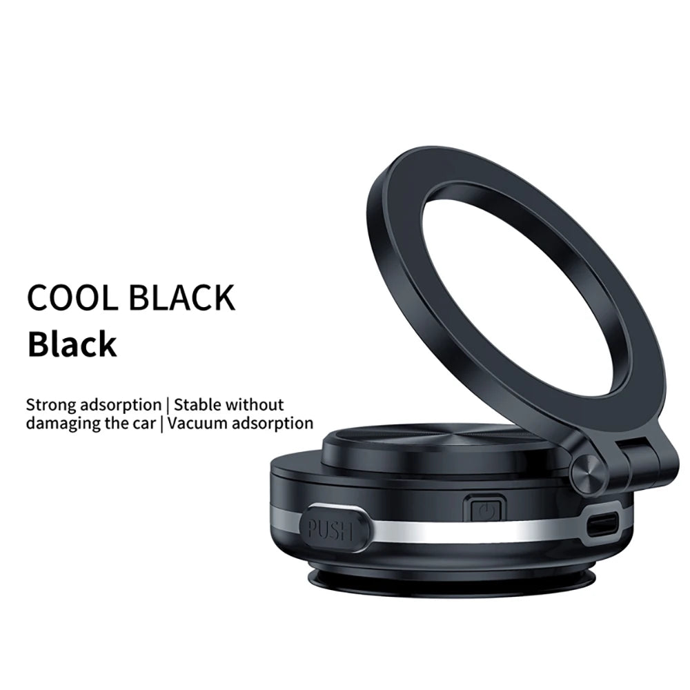 360°rotatable Car Magnetic Holder Intelligent Vacuum Adsorption Phone Stand Car Mount Windshield Magnetic Car Stable Bracket