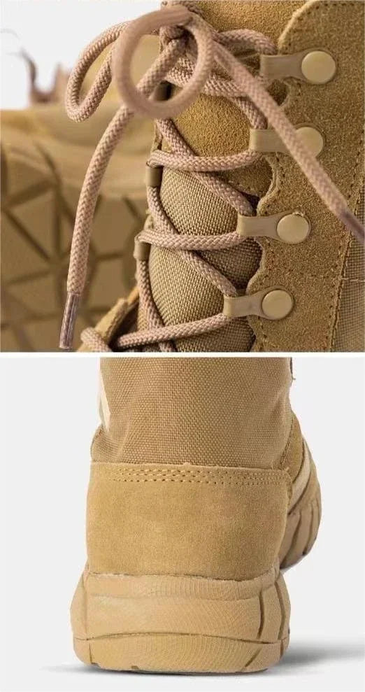 Lightweight Men Tactical Shoes Combat Boots Training Lace Up Waterproof Outdoor Botas Hiking Breathable Shoe